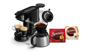 Senseo Switch, 2-in-1: Pad- und Filter&shy;kaffeemaschine