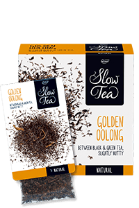 Slow Tea Golden Oolong, Schwarzer Tee, 3 Packungen à 25 Beutel