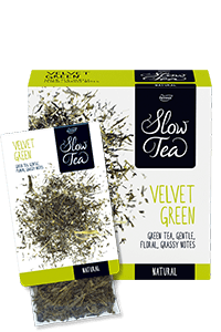 Slow Tea Velvet Green, Grüner Tee, 3 Packungen à 25 Beutel