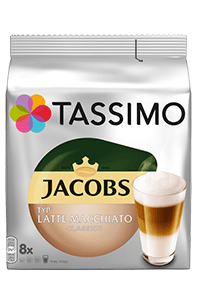 TASSIMO Jacobs Typ Latte Macchiato Classico, 2 x 8 Kapseln